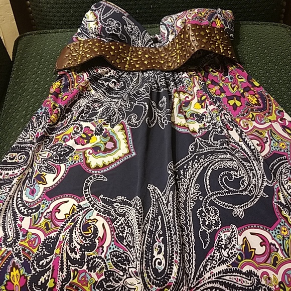 XOXO Dresses & Skirts - Small XOXO Blue Paisley Maxi dress. Must bundle.